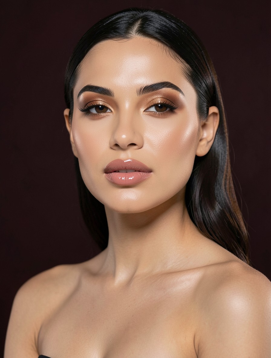 Maquillaje suave y luminoso