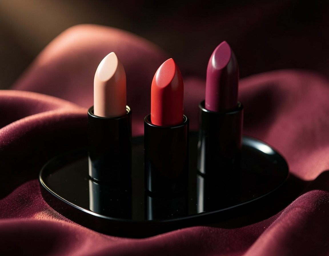 Labiales en tonos nude, rojo y berry